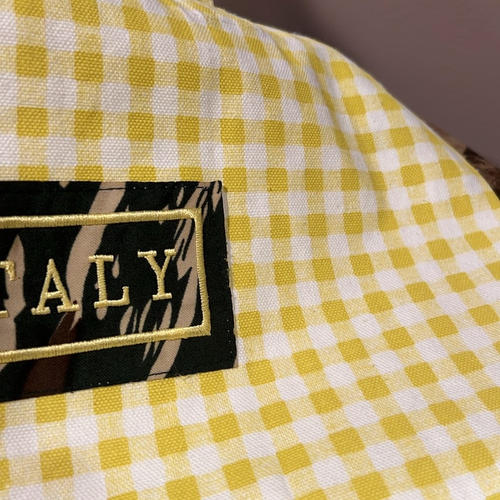 EATALY Checkered Shopper Tote Bag - Picture 3 of 7